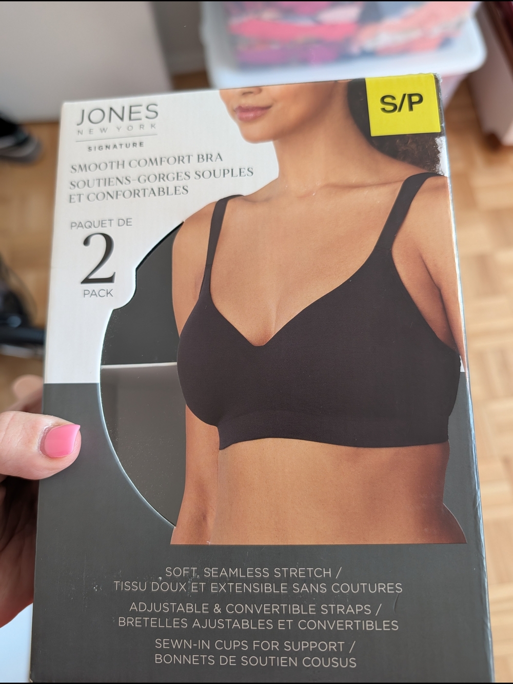 Jones New York Black Smooth Comfort Bra - 2 Pack
